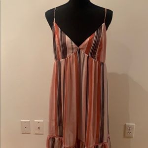 Pink striped sundress